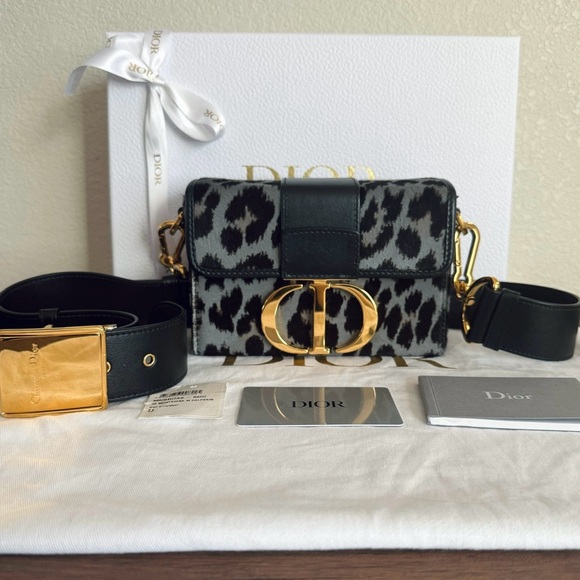 Dior Handbags - ❌SOLD❌DIOR 30 Montaigne Grey Mizza Pony Hair Calfskin Leather Box Bag